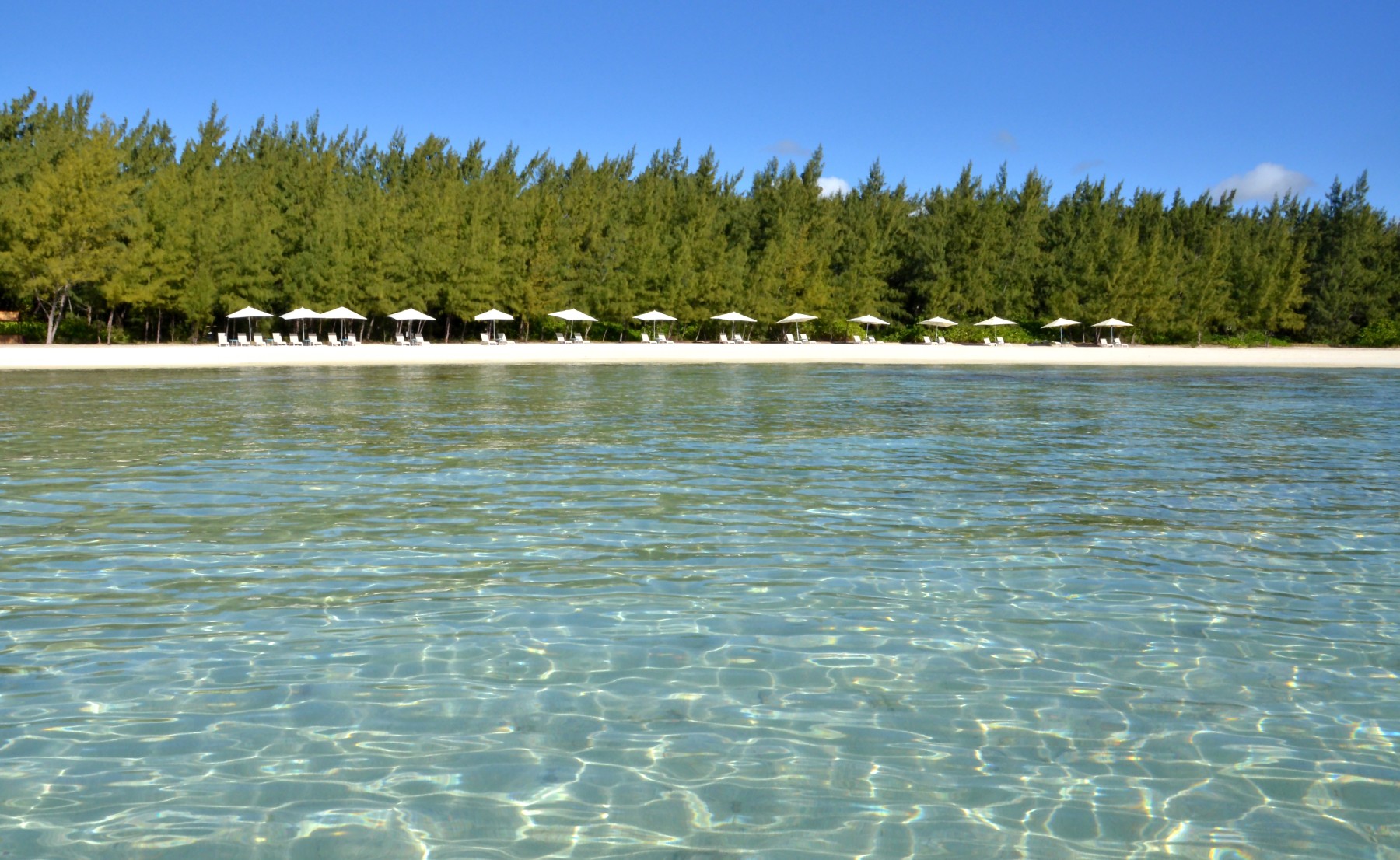 Plage sur l'Ile aux Cerfs